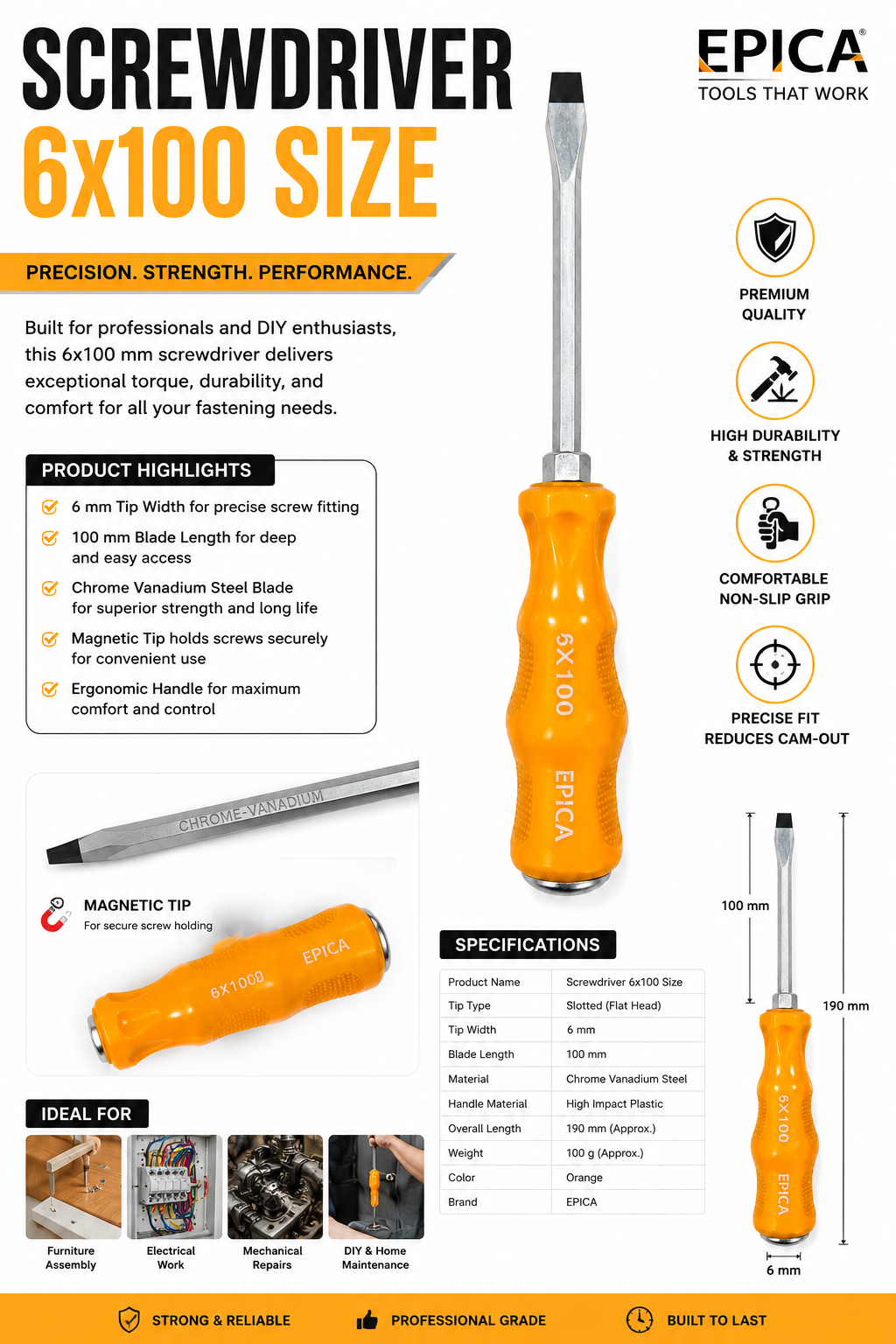 Epica - Screwdriver (6x100) (CE - 60369)