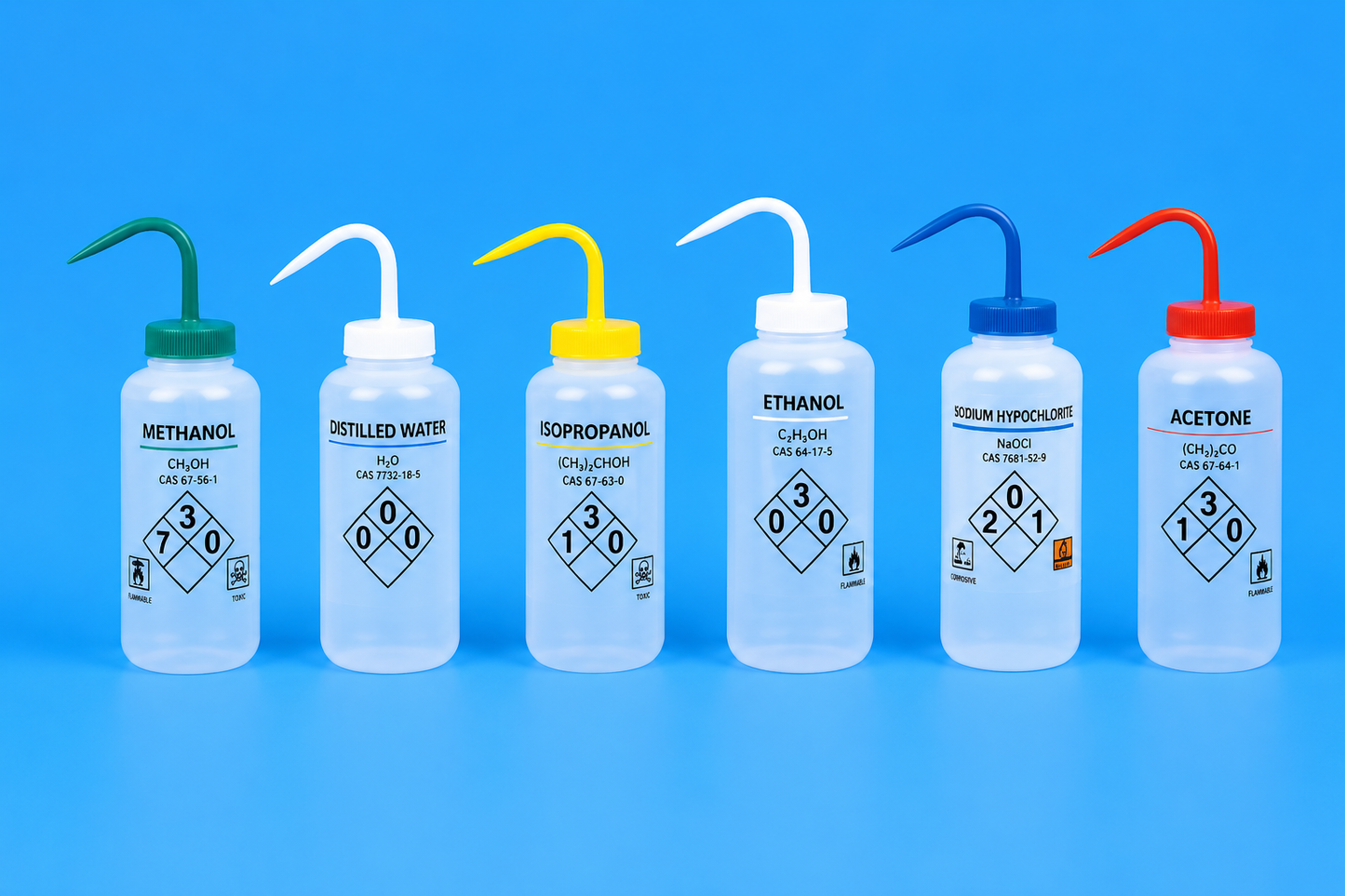 TARSONS - Wide mouth Self-Venting Labeled Wash Bottle, LDPE with PP closure, and draw tube (562010).