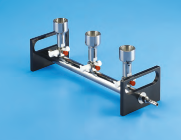 TARSONS - Vacuum Manifold, SS with PTFE stopcock (050070).