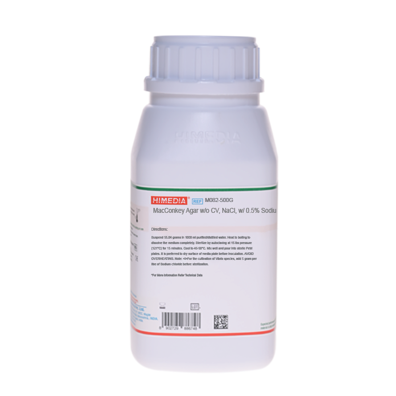 HiMedia - MacConkey Agar w/o CV, NaCl w/ 0.5% Sodium Taurocholate (M082-500G)