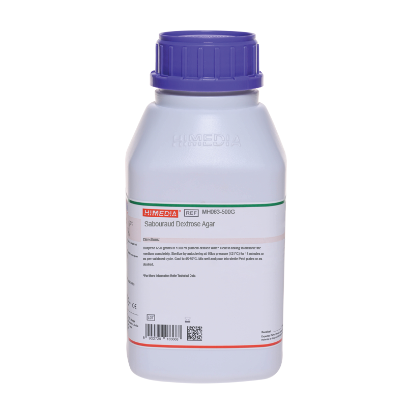 HiMedia Sabouraud Dextrose Agar MH063 for Fungal Culture and Isolation