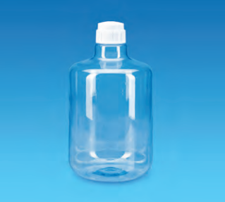 TARSONS -Round Clear Carboy, PC with white PP closure, TPE gasket (583282).