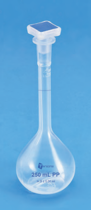 TARSONS - Volumetric Flask Class B, PP with PP stopper (321010).