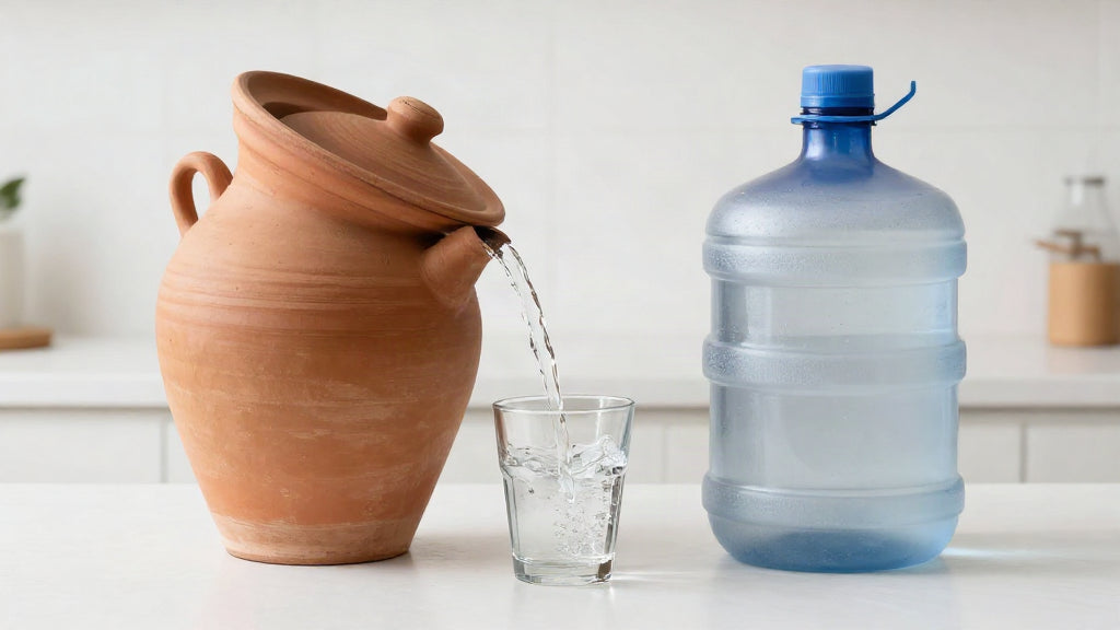 Traditional Clay Water Pots vs. Plastic: Why the Cauliflower Clay Pot Keeps Water Cooler