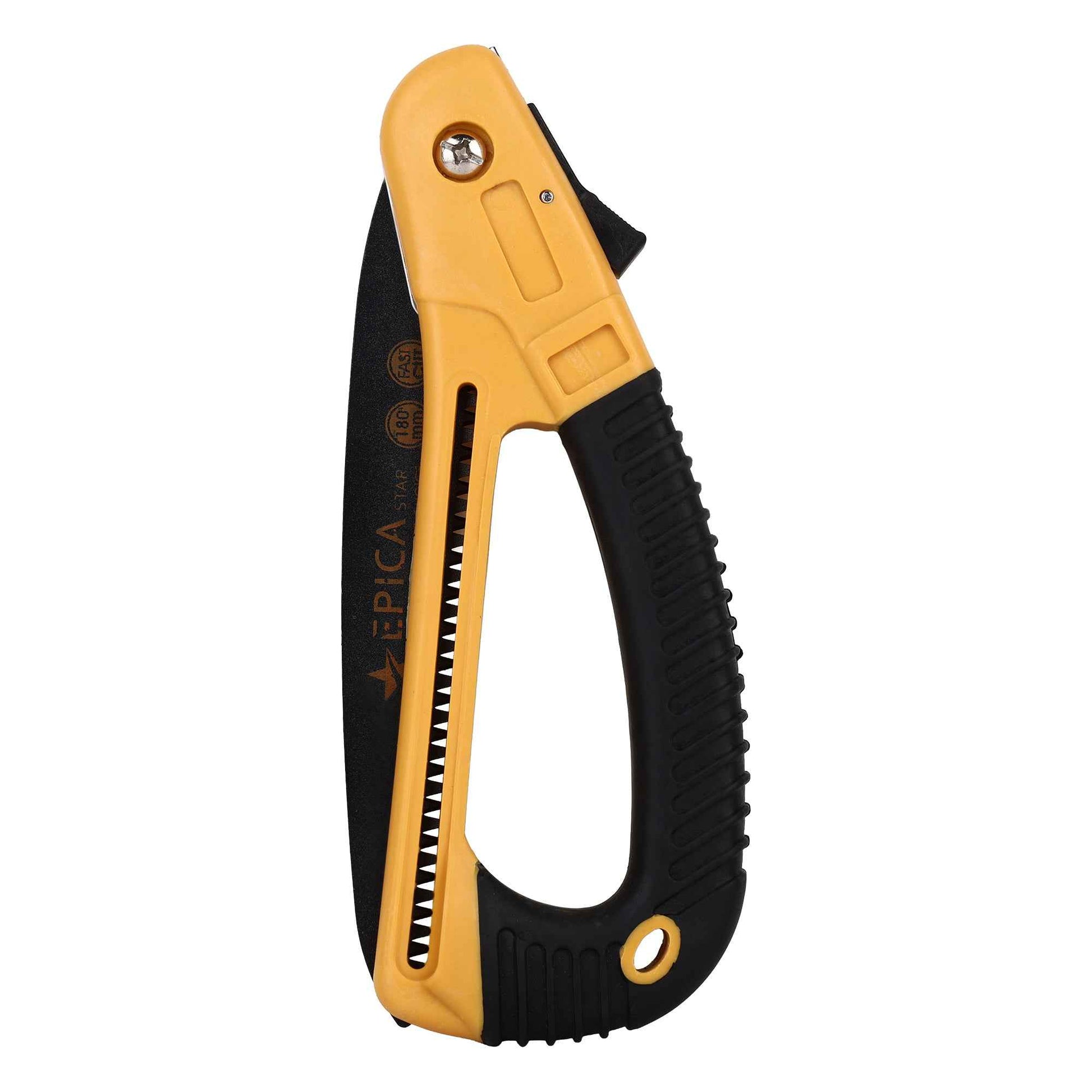 Folding Hand Pruning Saw 180mm Blade | Heavy-Duty Manual Folding Saw with Safety Lock | Sharp Triple-Cut Teeth | Portable Tree Branch Cutter for Gardening, Camping & Outdoor Use CE - 30373