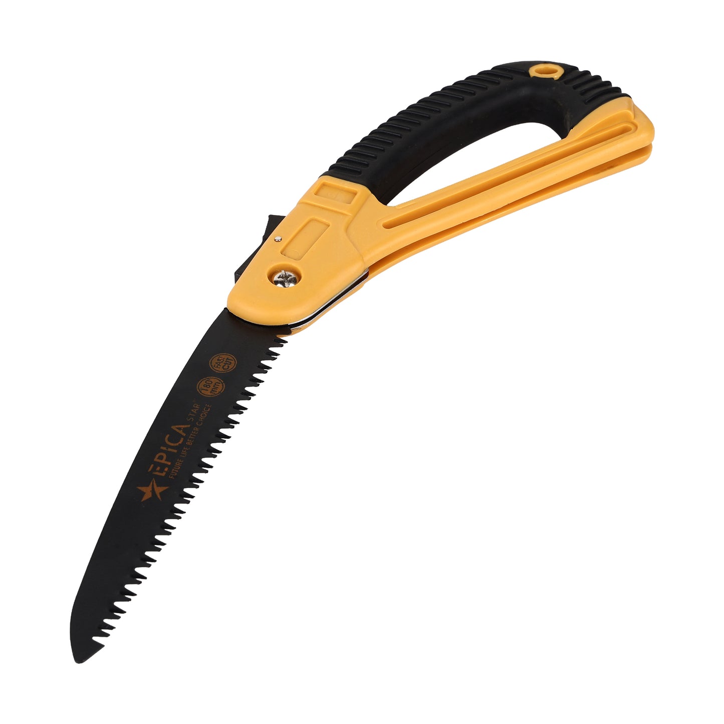 Folding Hand Pruning Saw 180mm Blade | Heavy-Duty Manual Folding Saw with Safety Lock | Sharp Triple-Cut Teeth | Portable Tree Branch Cutter for Gardening, Camping & Outdoor Use CE - 30373