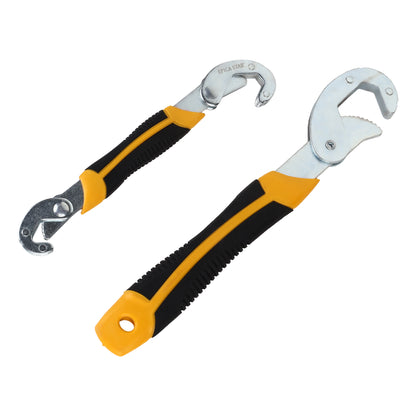 Universal Self-Adjusting Wrench Set (9-32mm & 23-45mm) | Multifunction Snap Grip Wrench | Heavy-Duty Chrome Vanadium Steel | Non-Slip Ergonomic Handle | Ideal for Plumbing, Automotive & Home Repairs