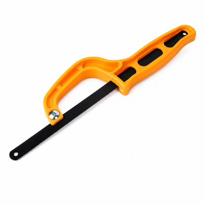 Mini Hacksaw Frame with Blade (CE-30389) | Heavy-Duty Hand Hacksaw for Metal, Plastic & PVC Cutting | Compact Lightweight Frame | Ergonomic Grip for DIY & Professional Use