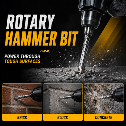 EPICA - 8 * 260 Hammer Drill Bit – Heavy-Duty Drill Bit for Concrete, Masonry, and Tough Materials (CE10417)