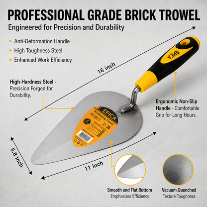 EPICA - Trowel Bricklaying Knife – Durable Tool for Masonry, Brickwork, and Construction Projects.
