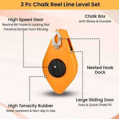 Chalk Reel Line - Layout Set - 50' - 15'/50m - EP-30145.