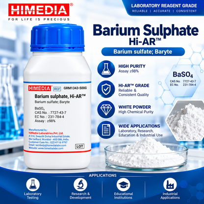 HiMedia Barium Sulphate Hi-LR™ (GRM1343-500G) - Premium Barium Sulphate HiMedia for Enhanced Quality
