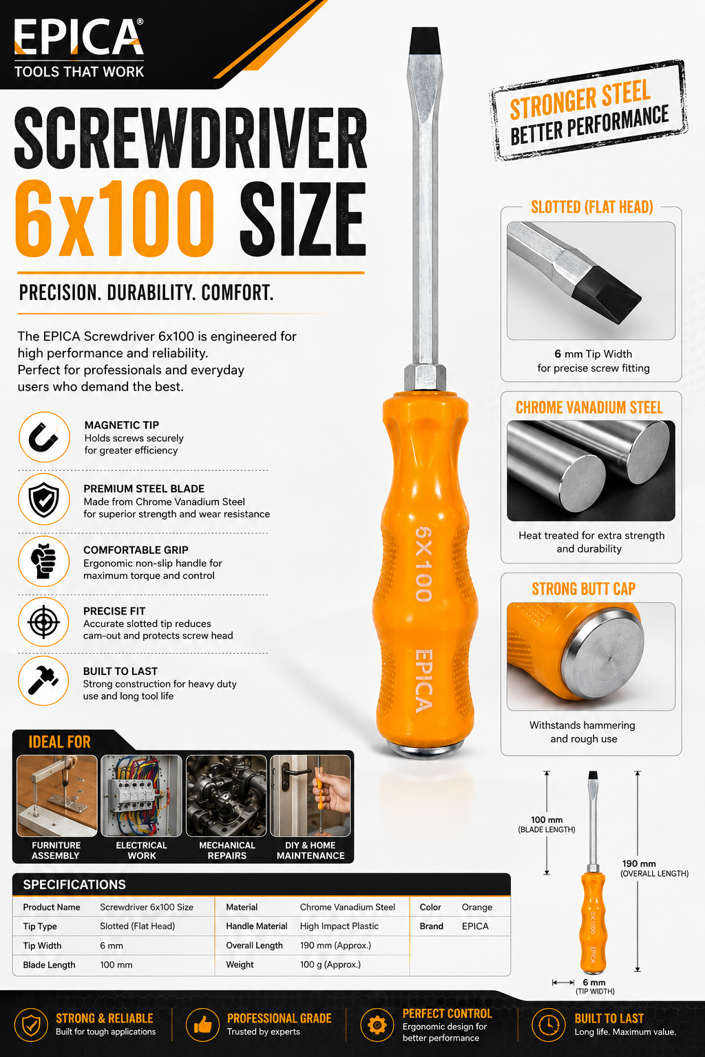 Epica - Screwdriver (6x100) (CE - 60369)