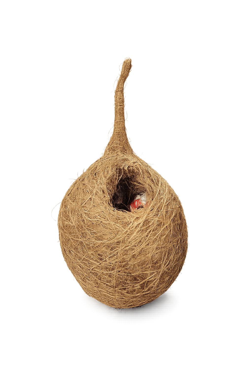 Handcrafted Natural Hanging Bird Nest | Eco-Friendly Coconut Fiber Bird House for Sparrows, Finches & Small Birds | Weather Resistant Outdoor Nest for Garden, Balcony, Terrace & Backyard