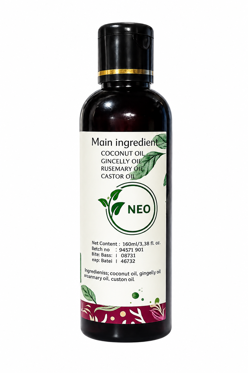 NEO Hair Oil | 100ml Herbal Hair Oil for Growth, Fall Control & Stronger | Enriched with Bhringraj, Hibiscus, Amla, Shikakai, Curry Leaves & Black Cumin