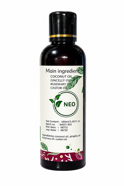 NEO Hair Oil | 100ml Herbal Hair Oil for Growth, Fall Control & Stronger | Enriched with Bhringraj, Hibiscus, Amla, Shikakai, Curry Leaves & Black Cumin