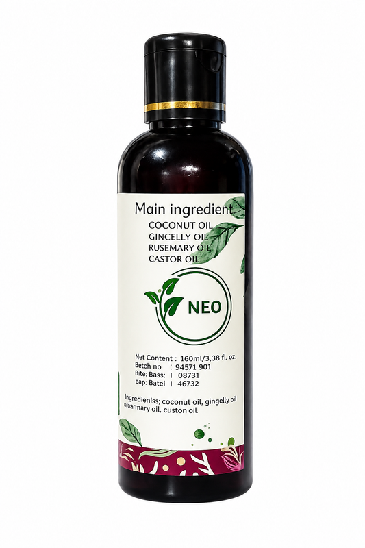 NEO Hair Oil | 100ml Herbal Hair Oil for Growth, Fall Control & Stronger | Enriched with Bhringraj, Hibiscus, Amla, Shikakai, Curry Leaves & Black Cumin