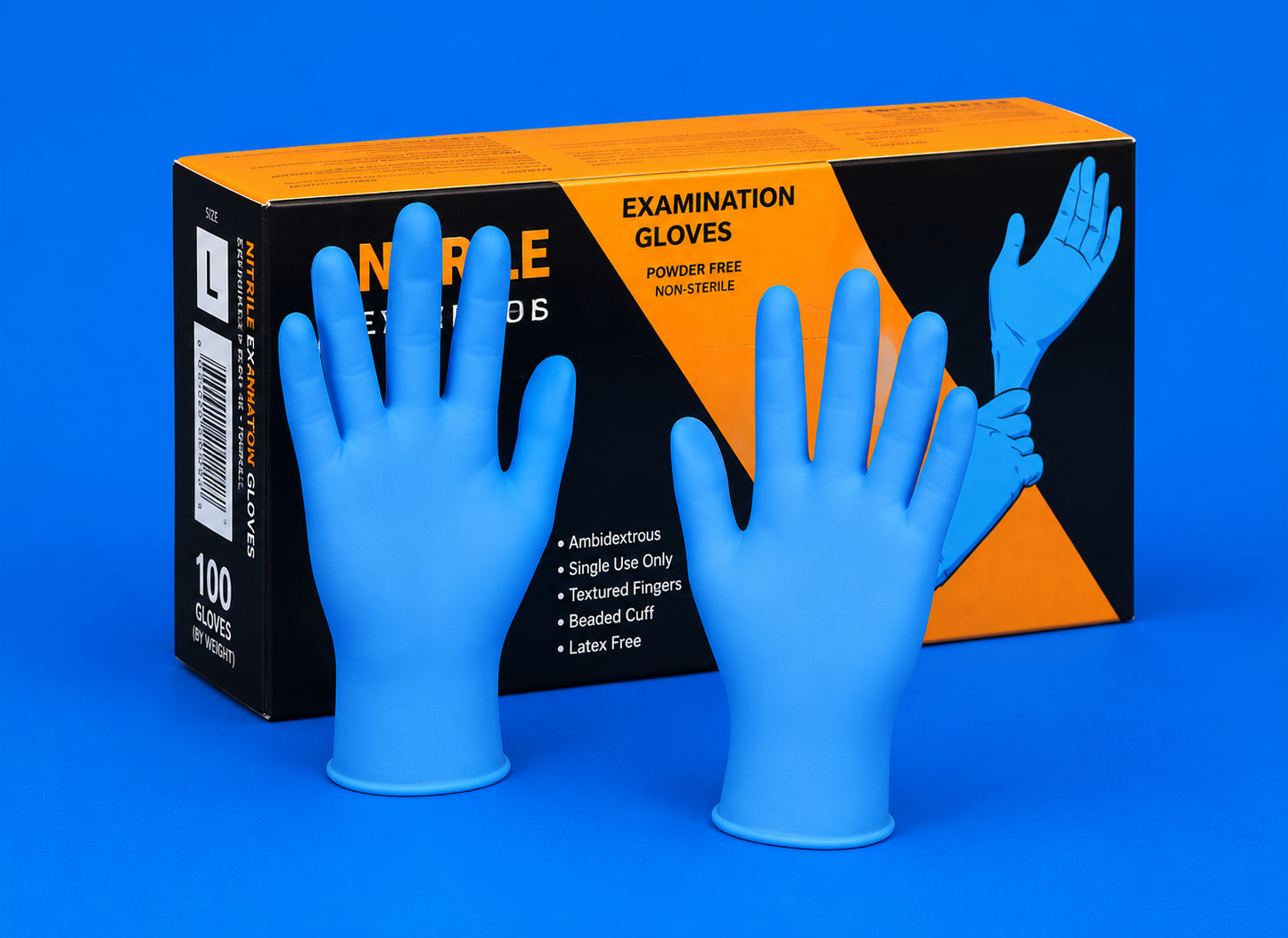 TARSONS - Nitrile Gloves Powder Free (370013).