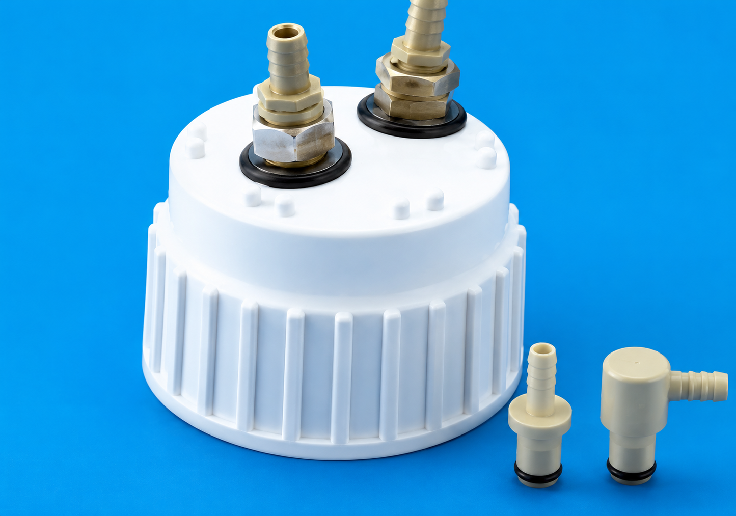 TARSONS - Quick Fit Filling/Venting 83B Closure, white PP with TPE gasket (583222A).