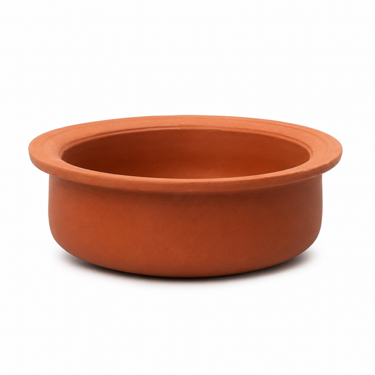 Organic Clay Pot 2 litres for Cooking - Handmade
