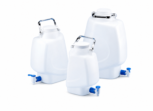 TARSONS - Rectangular Carboy with stopcock, PP (683240A).