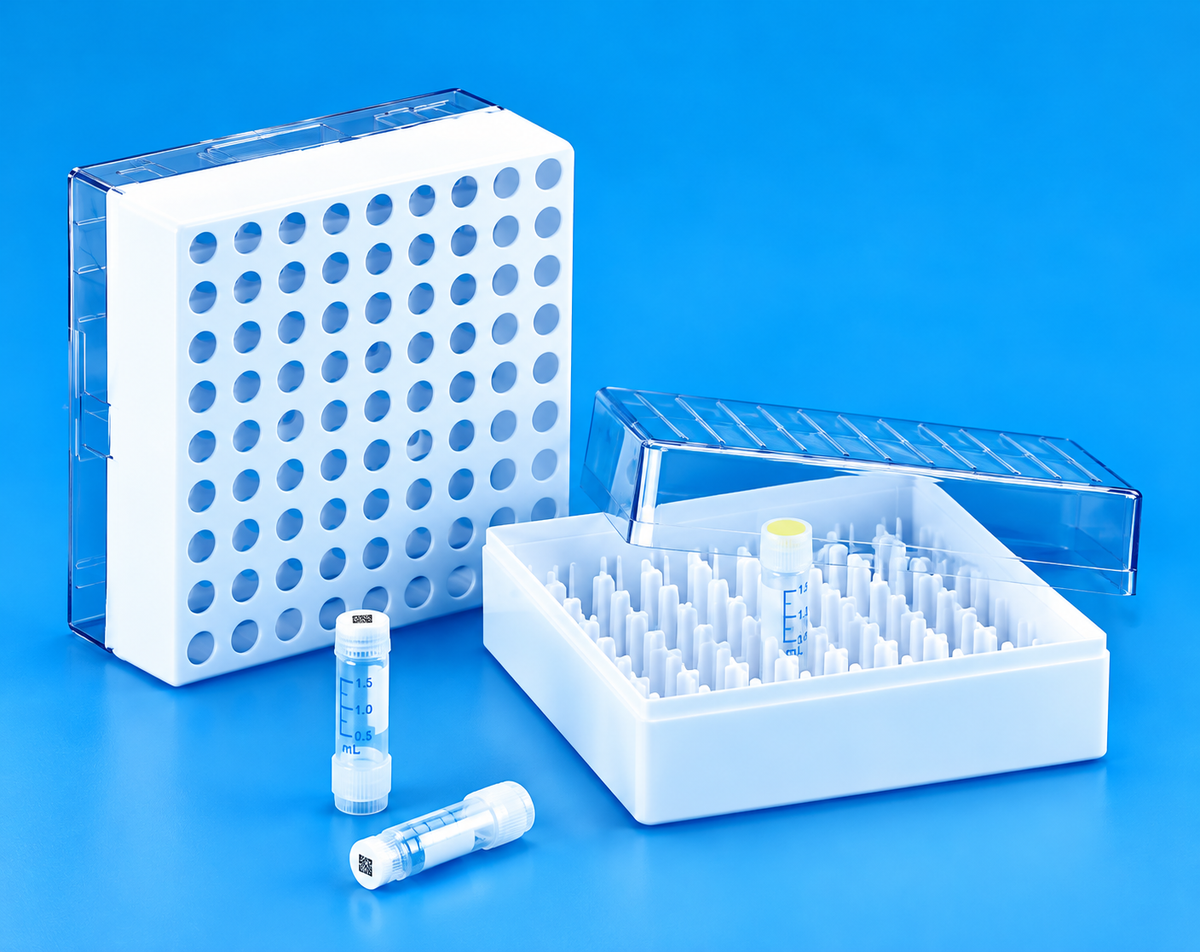 TARSONS - Cryobox for 2D Coded CRYOCHILL™ Vial, PC (883195).