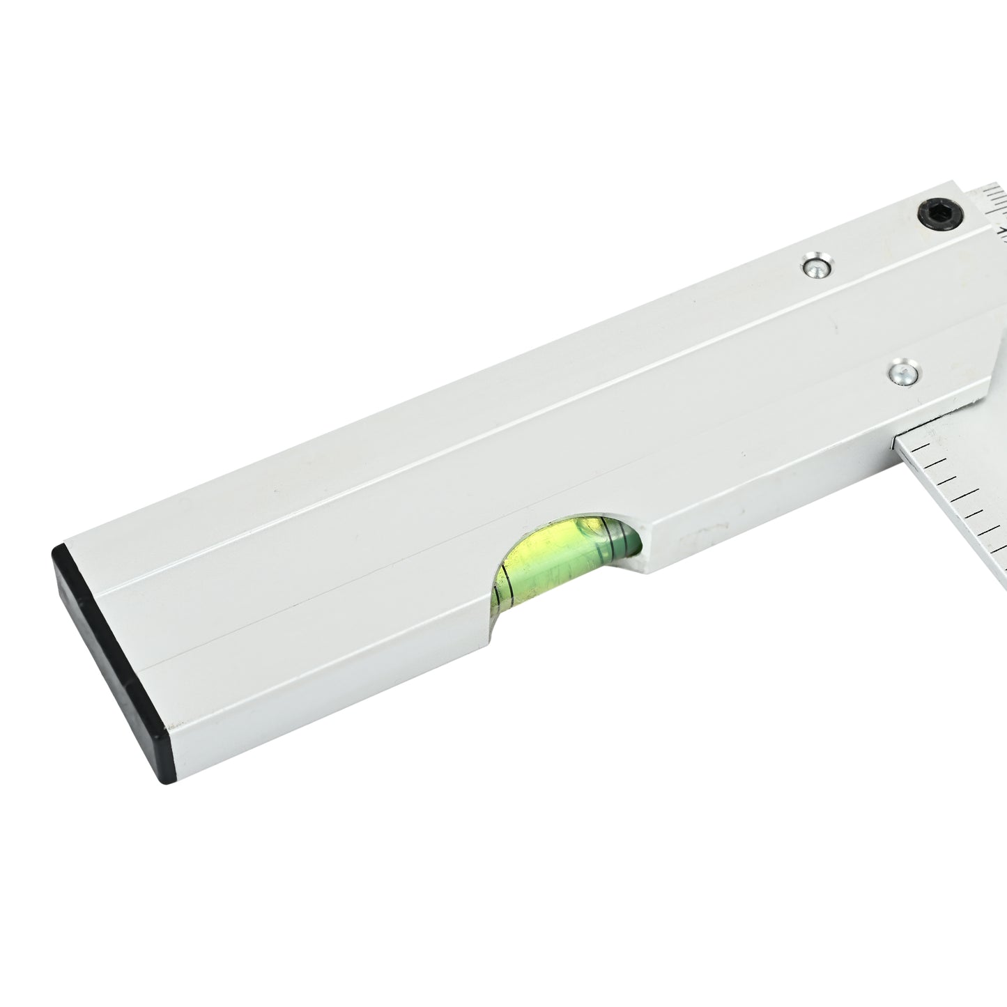 12-Inch Tri-Square Aluminum Ruler (CE60022) | Right Angle Measuring Tool with Spirit Level | Metric & Inch Scale | Heavy-Duty Aluminum | Ideal for Carpentry, Engineering & Drafting
