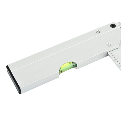 12-Inch Tri-Square Aluminum Ruler (CE60022) | Right Angle Measuring Tool with Spirit Level | Metric & Inch Scale | Heavy-Duty Aluminum | Ideal for Carpentry, Engineering & Drafting