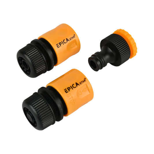 Hose Quick Connectors Set (3 Pieces). ABS 1/2" - EP-60520