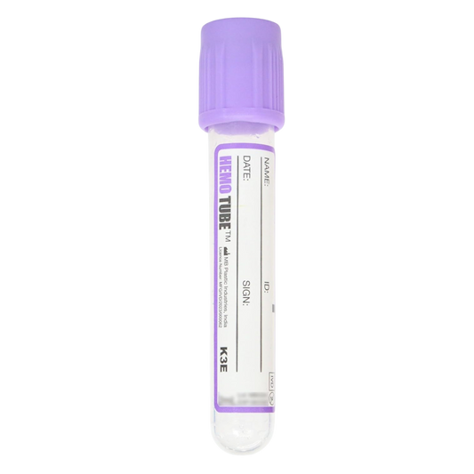 HEMO tube - Non-Vacuum Blood Collection Tube (K3 EDTA) (Qty-100)