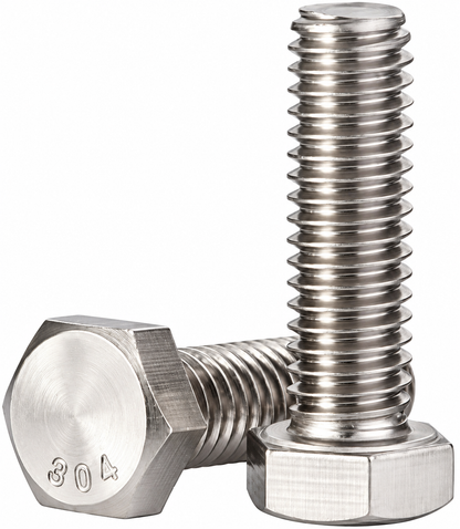 5MM DIA STAINLESS STEEL 304-A2 HEX SCREW FULL THREAD (DIN 933 / IS 1363) (Pack of 100 Pieces)