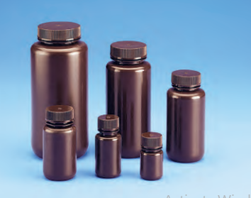 TARSONS - Sterile Pyrogen free Individually Wrapped Wide Mouth Amber Bottle, HDPE with PP Amber closure (581SP).