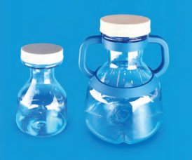 TARSONS - Sterile High Efficiency Erlenmeyer Cell Culture Flask, PC with White HDPE Closure (446010).