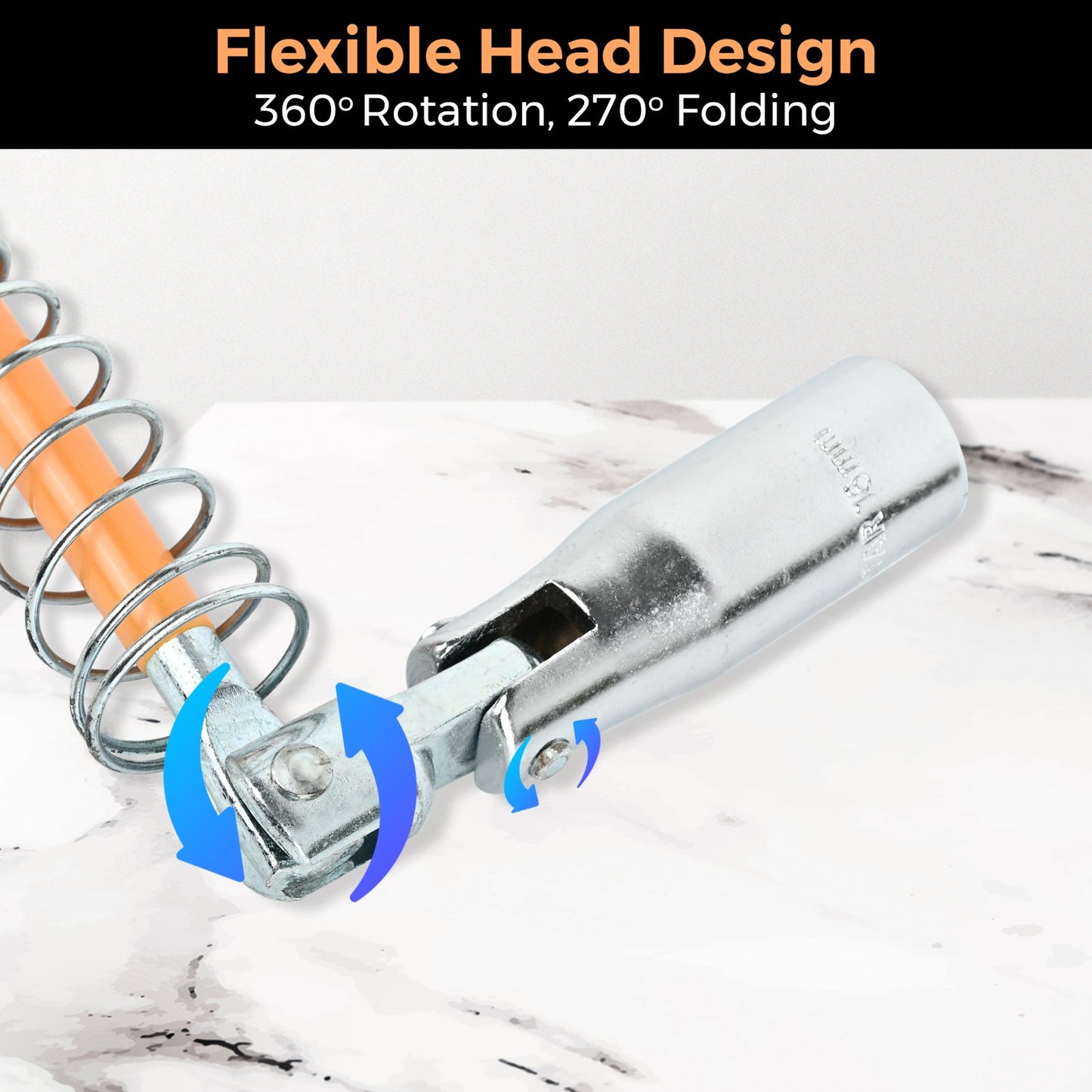 16mm T-Handle Spark Plug Hex Socket Wrench Â– Essential Tool for Automotive and Small Engine Maintenance