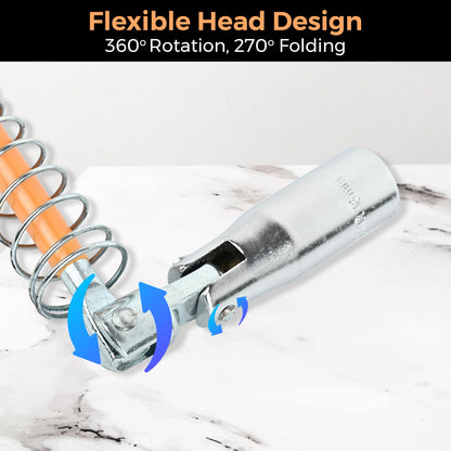 16mm T-Handle Spark Plug Hex Socket Wrench Â– Essential Tool for Automotive and Small Engine Maintenance