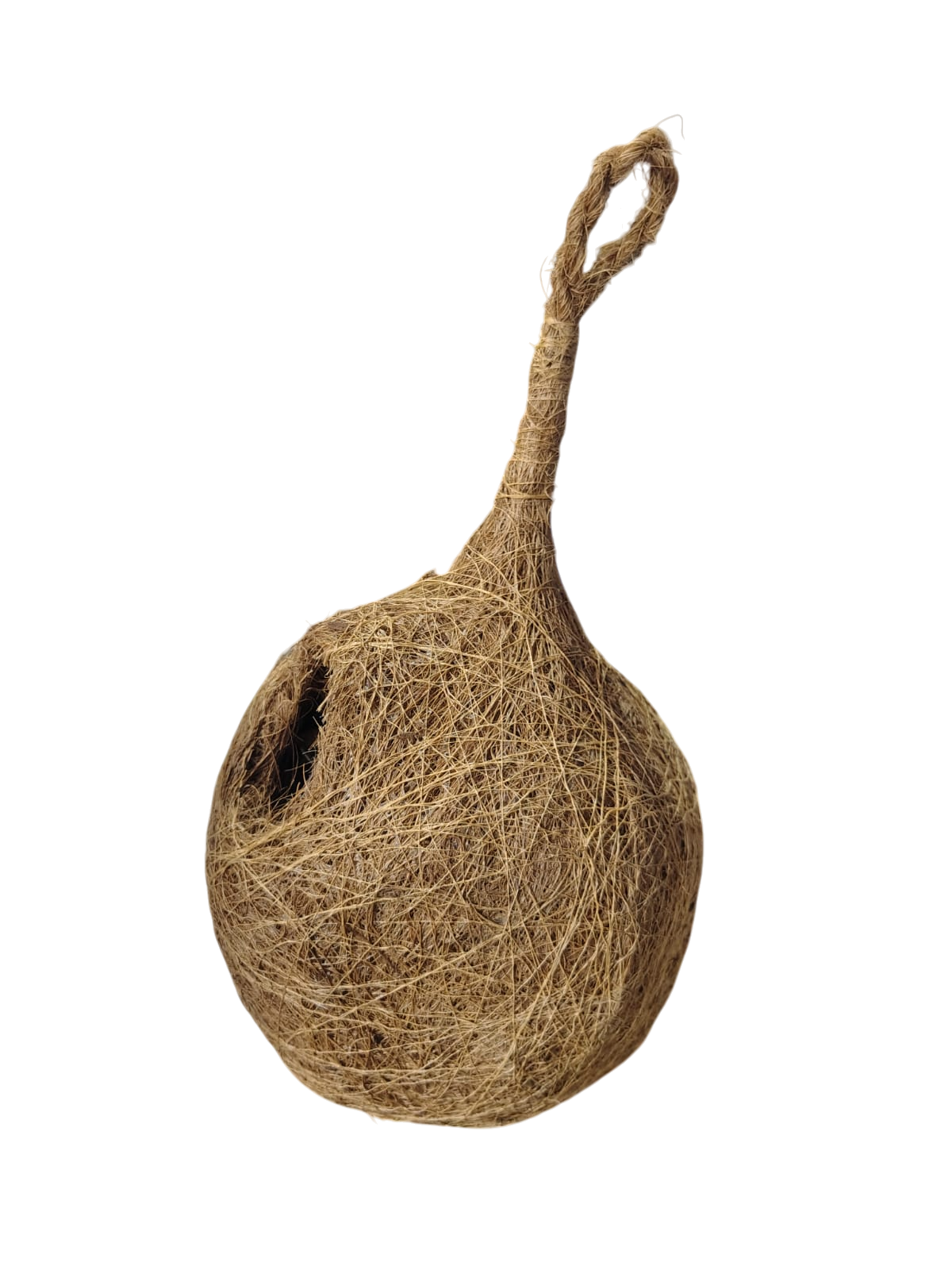 Handcrafted Natural Hanging Bird Nest | Eco-Friendly Coconut Fiber Bird House for Sparrows, Finches & Small Birds | Weather Resistant Outdoor Nest for Garden, Balcony, Terrace & Backyard