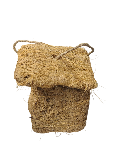 Handcrafted Natural Coconut Fiber Hanging Bird Nest House | Eco-Friendly Bird Shelter for Sparrows, Finches & Small Birds | Weather-Resistant Outdoor Bird Home for Garden, Balcony, Terrace & Backyard