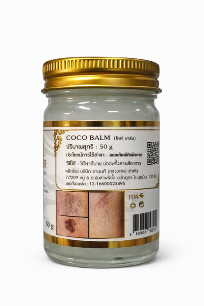 Royal Thai Herb White Tiger Coco Balm – Herbal Pain Relief Balm (50g)