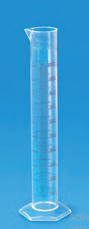 TARSONS - Measuring Cylinder Class B, PP with blue raised graduation (345011).