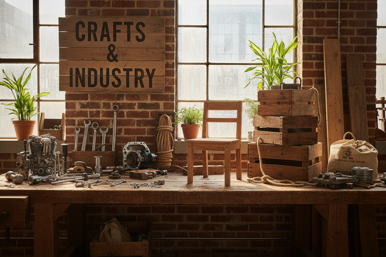 Industrial items and wooden products
