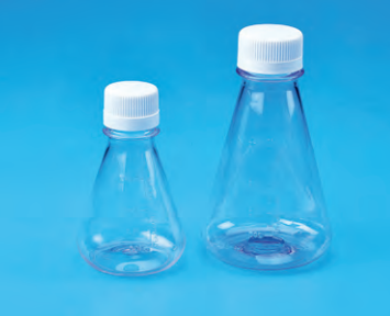 TARSONS - Sterile Erlenmeyer Cell Culture Flask, flat base, PC with White HDPE closure (442210).