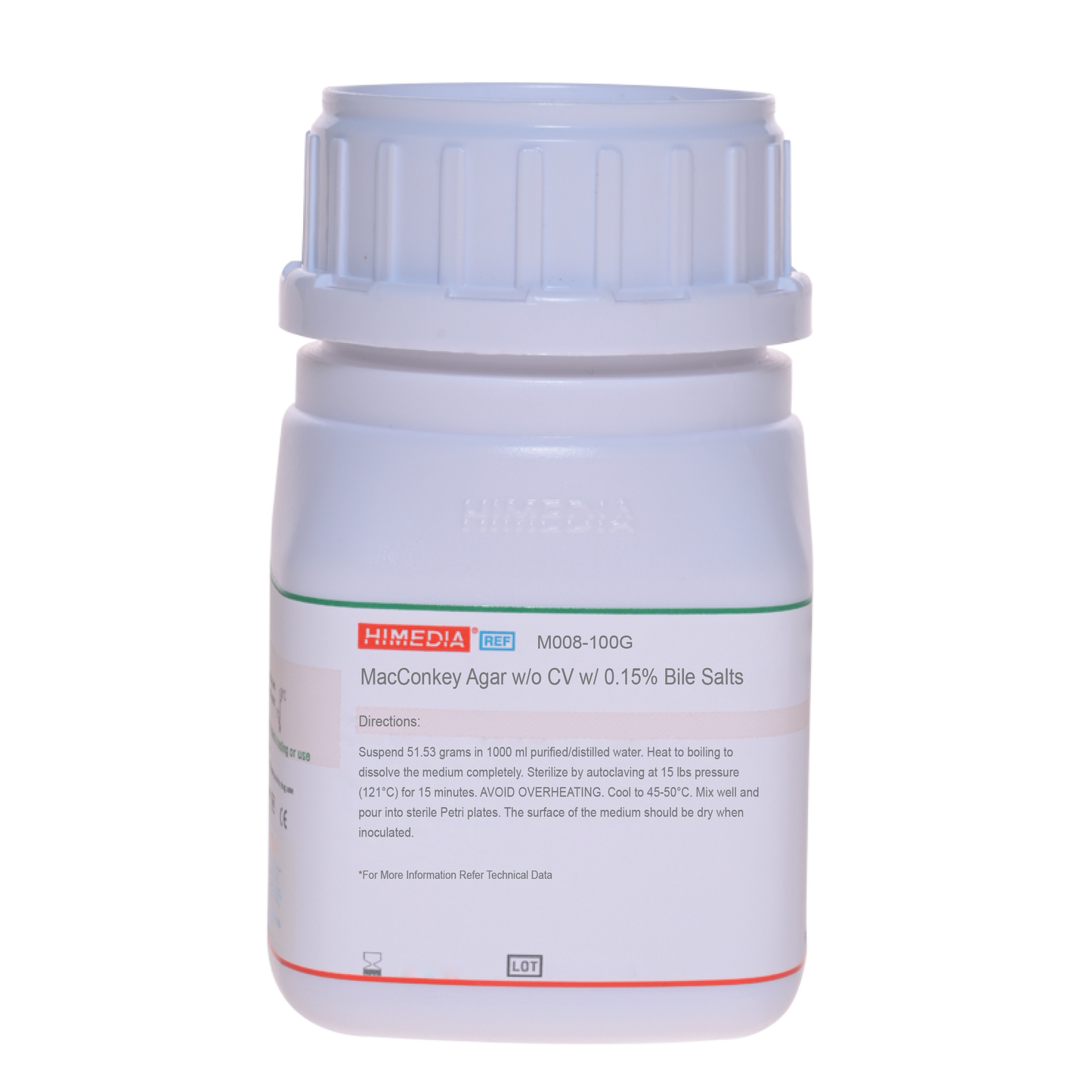 HiMedia - MacConkey Agar w/o CV w/ 0.15% Bile Salts (M008)