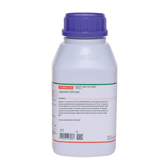HiMedia Mannitol Salt Agar (MH118-500G) for Bacteriological Research