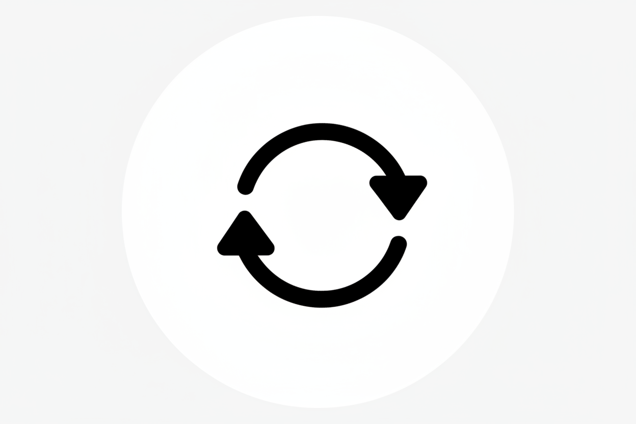 Replacement icon black and white