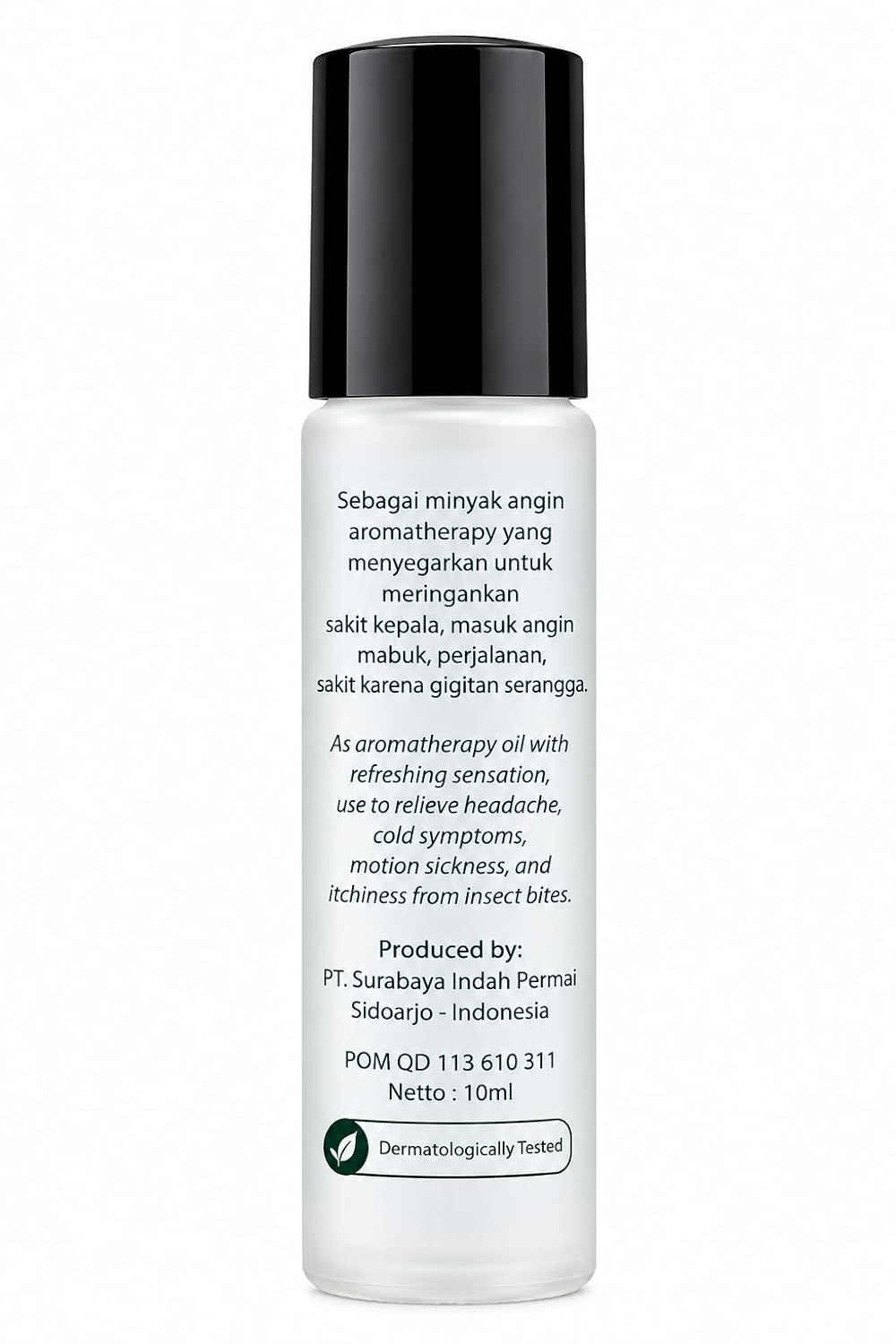 Safe Care Refreshing Oil | Aromatherapy Roll-On Oil for Headache, Cold, Motion Sickness & Insect Bites | Dermatologically Tested | 10ml - Indonesia
