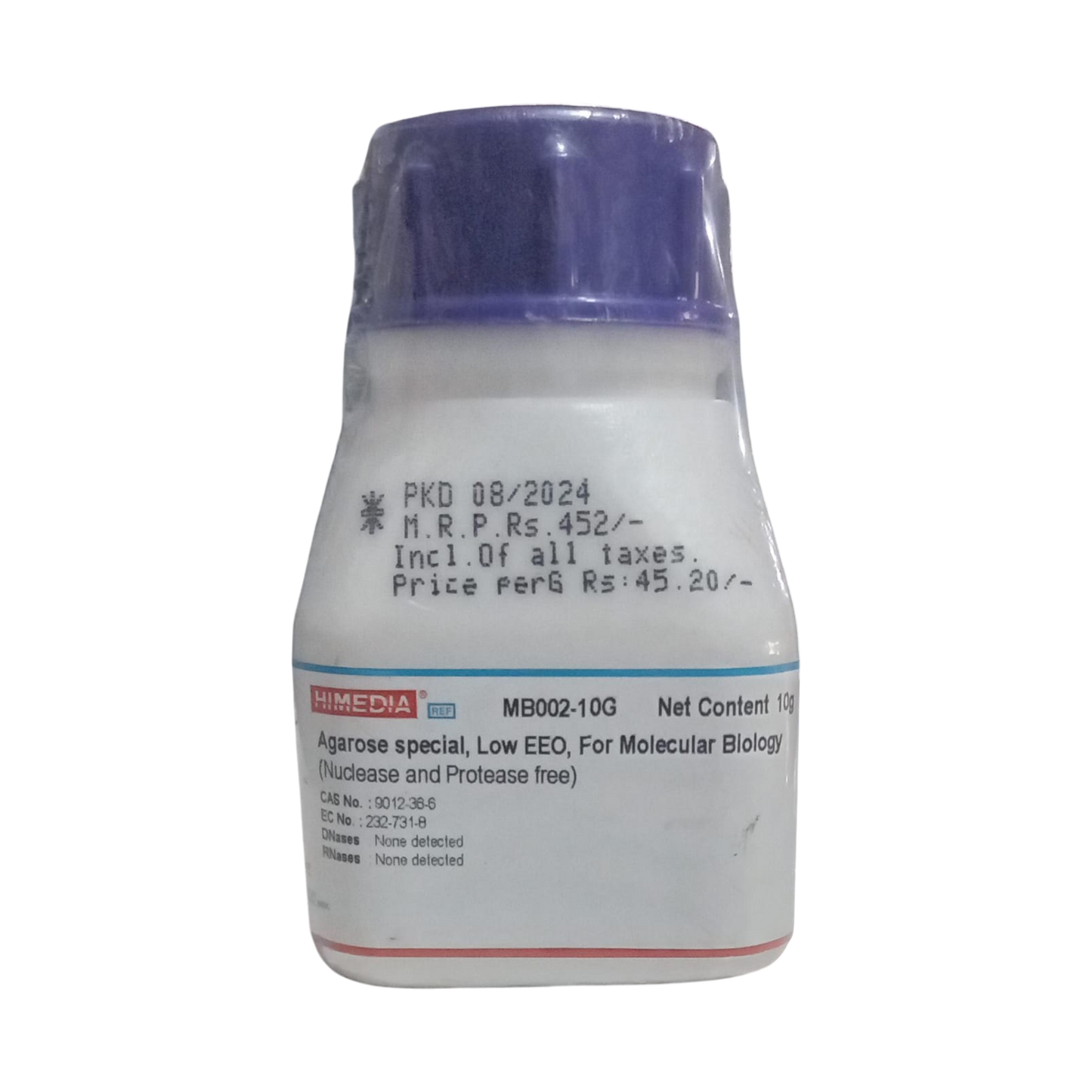 HiMedia Agarose Special Low EEO (MB002) for Enhanced Gel Electrophoresis