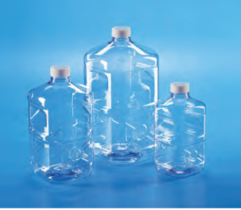 TARSONS -Sterile Square Biocanister, PC with white HDPE closure (581407).